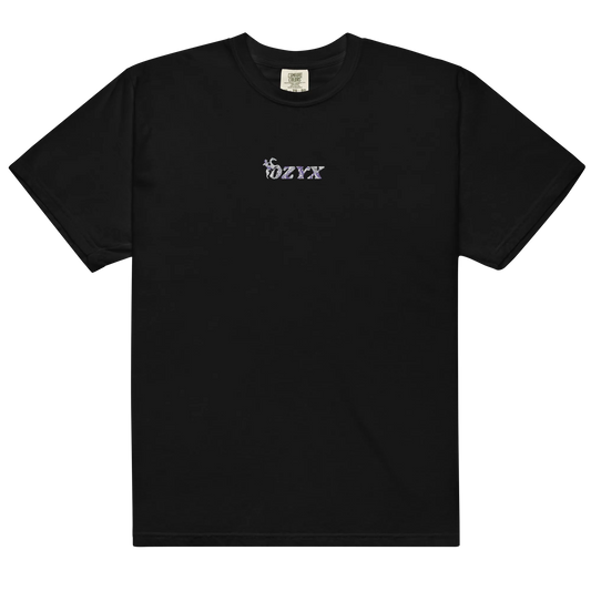t-shirt-horse-ozyx-noir-coupe-oversize-logo-brode-poitrine-style-streetwear