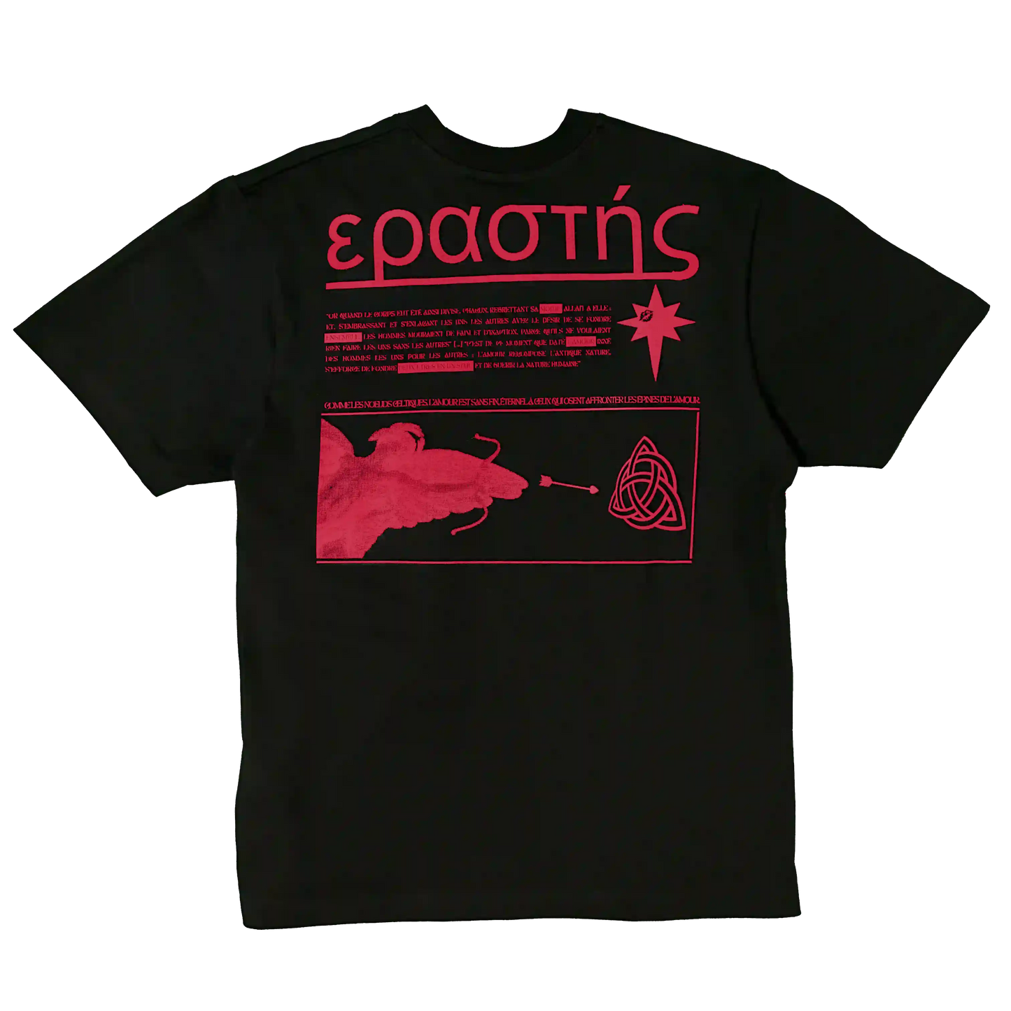dos-t-shirt-erastis-ozyx-noir-graphique-typographie-grecque-encre-gonflante-rouge