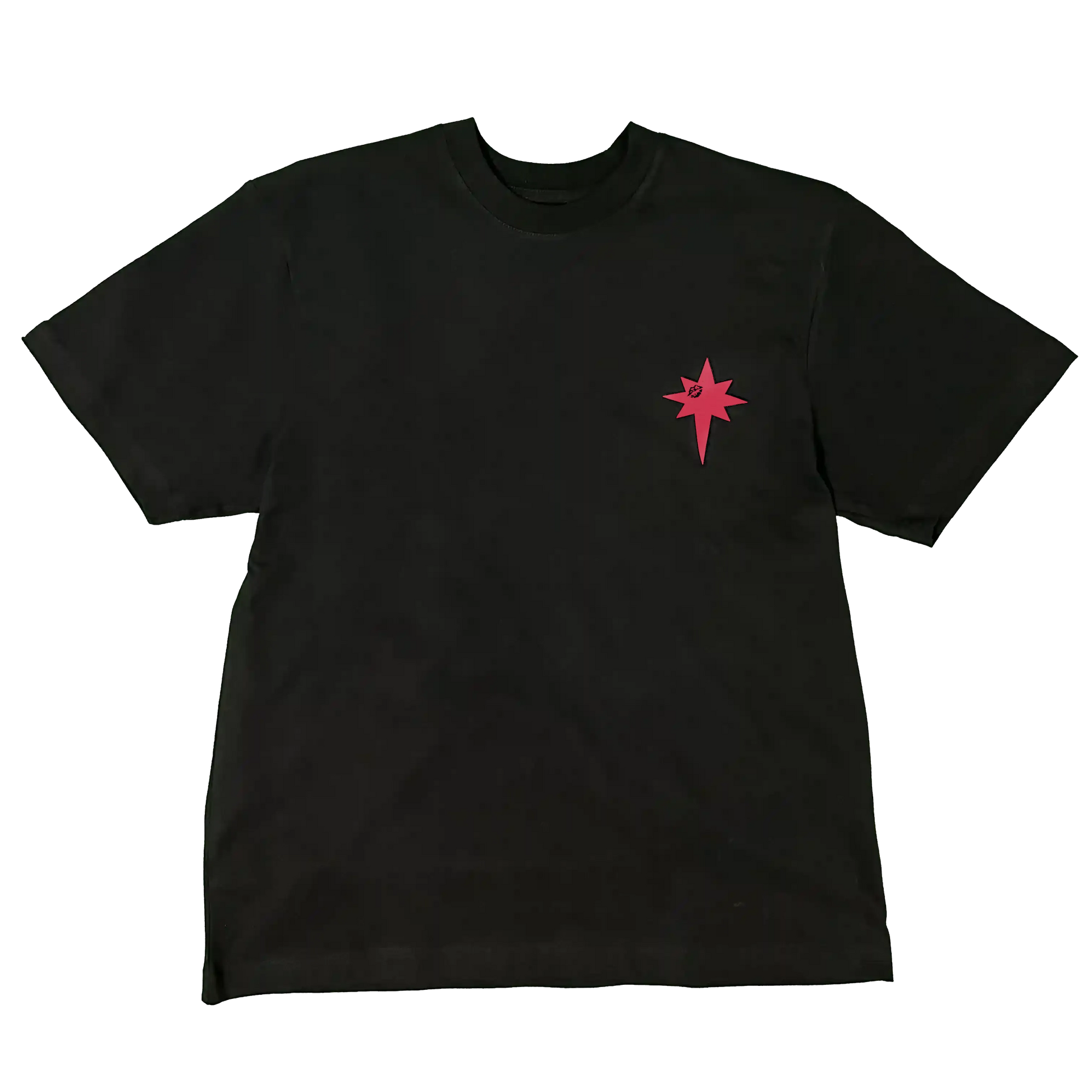 t-shirt-noir-ozyx-erastis-coupe-oversize-logo-etoile-gonflante-rouge-streetwear