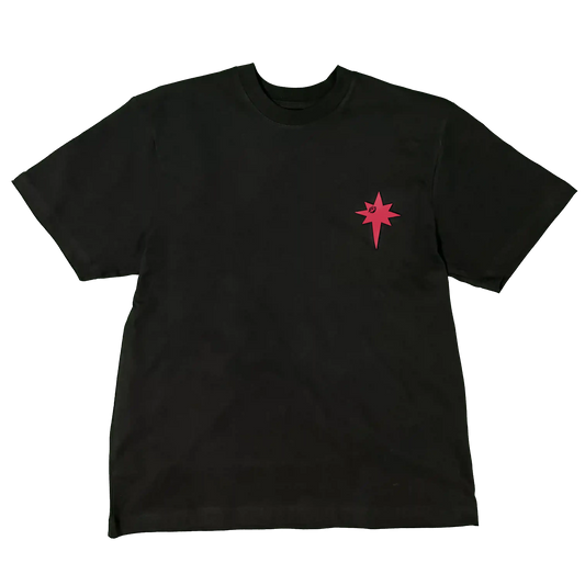 t-shirt-noir-ozyx-erastis-coupe-oversize-logo-etoile-gonflante-rouge-streetwear