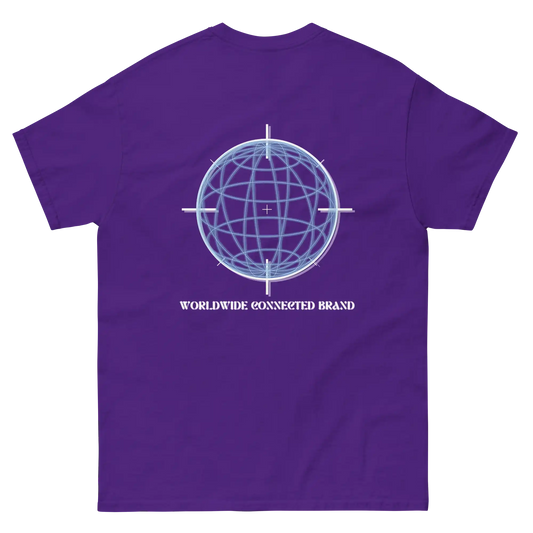 dos-t-shirt-worldwide-ozyx-coloris-violet-imprime-graphique-globe-terrestre-bleu-connected-brand